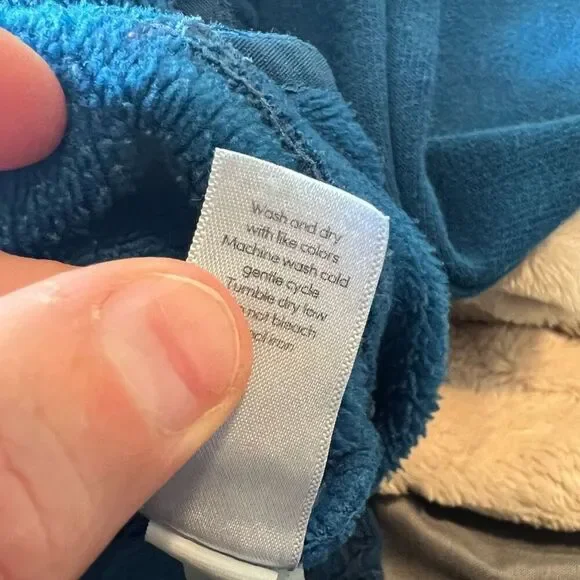 Athleta Women's Blue Fleece Lined Hoodie Sweatshirt Size S - Picture 9 of 10